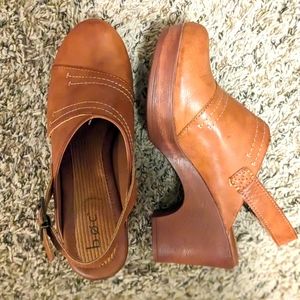 BOC heeled clogs size 9